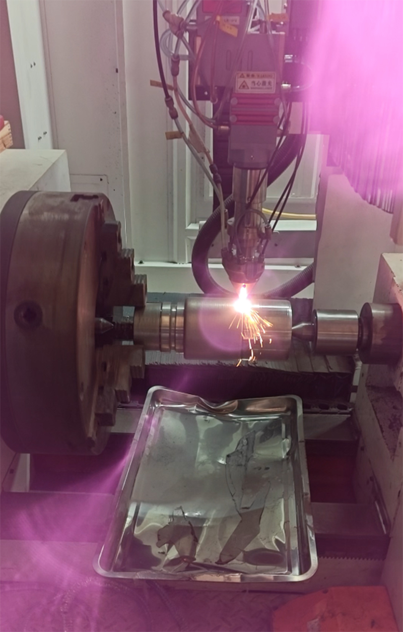 激光熔覆修復加工高精度復原調(diào)架活塞桿性能